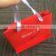 2017 high quality custom red paper shopping bags packaging bags