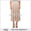 Wholesale Customized Simple Lady Clothing Pleated Midi Skirt(DQM032S)