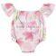 Summer infant girls off shoulder romper floral short alls
