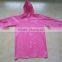 Pink Children PVC Jacket with High Quality