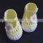 Hollow Wool Knitted Shoes Wholesale Floral Crochet Baby Girl Soft Shoes