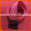 2016 New Design Fashionable Custom changeable buckles Nylon belt with pocket