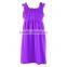 Wholesale cute baby lovely girls dress solid ruffle sleeveless dress one piece girls party dresses