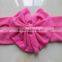 YJ-053 korean fashion kids girls hair bows pink sweet heart print big bow baby head band