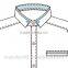 custom model long sleeve turn up collar bespoke man shirt