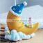 Creative Children Cartoon Moon Shaped Resin Led Table Lamp