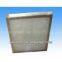 flat fibreglass panel filter for high temperatures