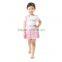 Kids Top and Dress Gold Polka Pink Skirt