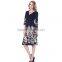 Modern floral wholesale short bodycon european vintage dress