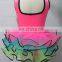 new fashion pink princess Strapless children girl latin dance dress