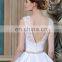 ED New Collected Bateau Beaded Crystal Lace Ball Gown Women Wedding Dress