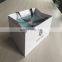 Nice design high quality black logo white color paper shopping bag for packing box
