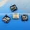 Black Diamond Square Loose Crystal Button for Garment Accessories Wholesale