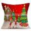 Comfy good Christmas Festival Pattern Car Sofa Pillowcase with Decorative Head Restraints Home Sofa Pillowcase, Size:43*43cm
