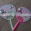 Best selling High Quality Customized promotion PP plastic Printed hand fan for souvenirs
