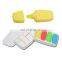 full color sets mini portable highlighter with plastic case