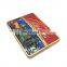Empty rectangular chocolate candy gift packaging metal tin can box