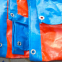 Blue / Orange Pe Tarpaulin 10x10 10x12 12x12 Moisture Resistant