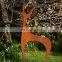 Christmas rust metal elk Corten Steel animal Sculpture