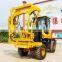 Pole erection equipment Highway Guard Rail Fence Post Pile Driver Machine