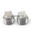 Custom Hexagon SS304 oil drain plugs SS316L casting octagonal plug NPT BSP Metric thread
