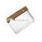 Hot Sale Stainless Steel Wooden Handle Kitchen  Baking Flour Scraper