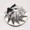 T04E 442293-0015 50.85/74.99mm 6+6 blades turbocharger aluminum 2618/milling/billet compressor wheel for 465225-0002