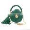 Yarncrafts Handmade metal chain round and oval vintage women bag crochet handbag Crossbody bag