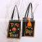 Wholesale halloween felt pumpkin candy tote bag for kids trick or treat bag