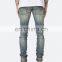 DiZNEW FABRICS CUSTOM WHITE SKINNY TRACK PANT JEANS FOR MEN