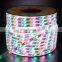multicolor outdoor waterproof application 100m per roll Led strip light 220v
