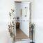 silver decorative beveled wall mounted Mirror