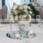 Simple design Glass mirror table tops centerpieces for wedding tables decoration