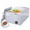 Commercial Food Warmer Electric Bain Marie Two Pans Electric Food Warmer Bain Marie For Restaurant Catering