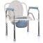 Wheelchair Reclining High Back Toilet Commode Chair for Pregnant Woman