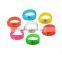 LED Luminous Button Bracelet Bracelet Edition Cheer Wrist Band Party (blue)