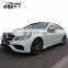 AMG style body kit for Mercedes Benz E class w212 car accessories 2 doors bumpers side skirts and carbon fiber trunk spoiler