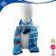 wholesale china cheap design plaid print blue polyester long scarf with logo