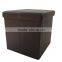 Tuffeted Design Foldable Storage Ottoman Set