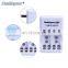 4 Slots D03 LED Multifunction Rapid Charger for 1.2V AA/AAA/C/D/9V Ni-MH/Ni-CD Rechargeable Battery