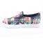 cute girls cheap wholesale vulcanization shoes with pattern of flowers in china