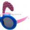 kids baby rabbit pattern funny cute sunglasses with rabbit long ears