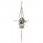 K&B indoor adjustable cotton rope wall artificial plant hanger flower pot holder garden hanging baskets