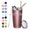 Food grade custom 20oz double wall vacuum insulated stainless steel tumbler