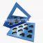 Private Label Double Sided Cardboard Cosmetic Makeup Organizer Empty Magnetic Eyeshadow Palette Packaging For Eye Shadow Pans
