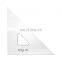 Custom Transparent Acrylic Triangle Ruler with 6-inch, 45/90 Degrees