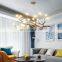 New LED Chandelier Creative Branch Pendant Light For Living Room Dining Room Nordic Decor Resin Hanging Lamps