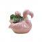 Wholesale Pack 3 Pieces Flamingo Shaped Ceramic Pot Indoor Creative Livingroom Factories Creamic Flower Plant Pots