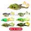 Byloo China Famous Mini High Quality Realistic 3d Rubber Top Water Floating Jump Minnow Plastic Jigging Lucana Soft Frog Fishing