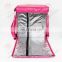 Customized Hot Food Pink Big Delivery Carry Bags Food Delivery Bag